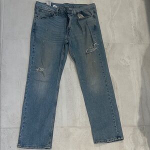 Men's Levi’s 514 Blue Distressed Jeans